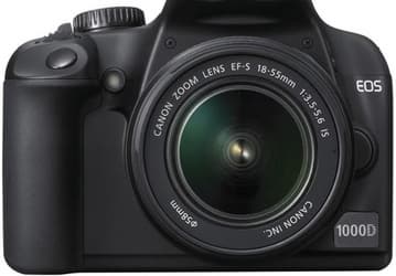 Спецификации и внешний вид камеры Canon EOS 1000D; цены в Европе